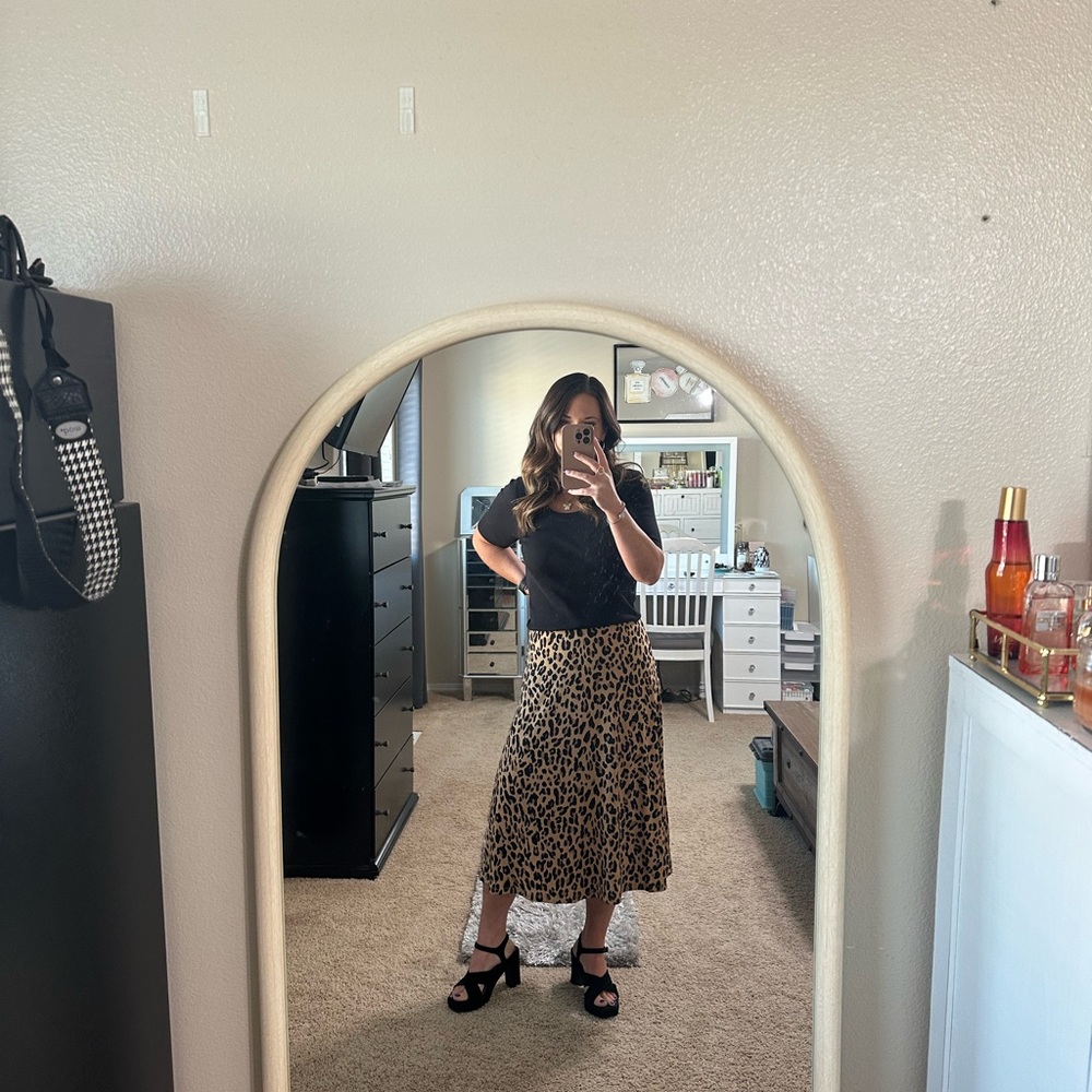Nine West Leopard Print midi Skirt - Picture 2 of 4